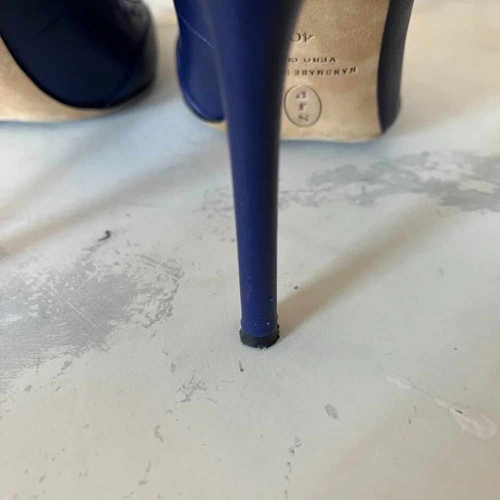 SJP by Sarah Jessica Parker T Strap Heel - Purple Leather 9.5 - Picture 11 of 15